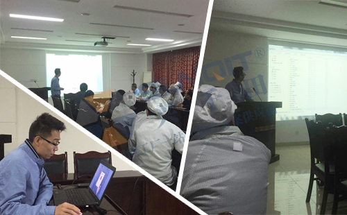 興千田對康特電子現場調研