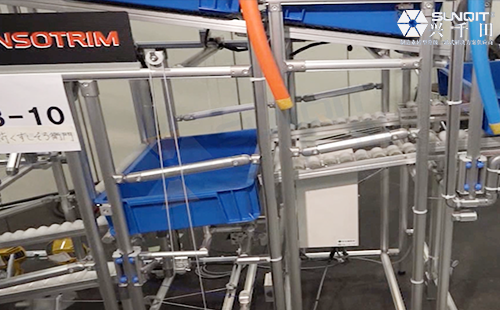 物料自動補給、空箱自動堆垛LCIA機構