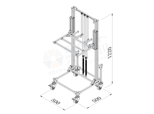 升降周轉車(彈簧型)圖紙 升降周轉車(彈簧型)圖紙