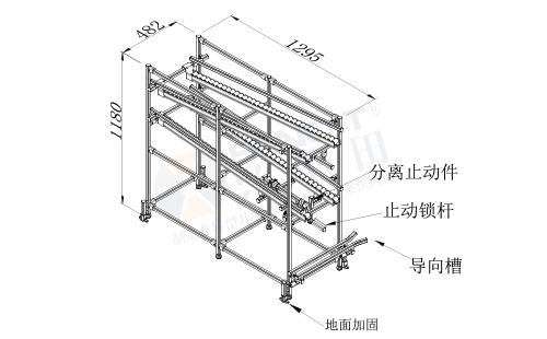 AGV周轉車+物料架(單側型)圖紙 AGV周轉車+物料架(單側型)圖紙