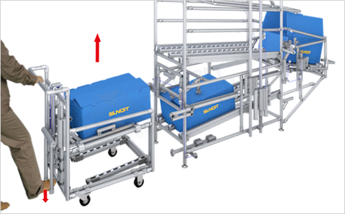 機械稱重貨架+堆垛周轉車 機械稱重貨架+堆垛周轉車