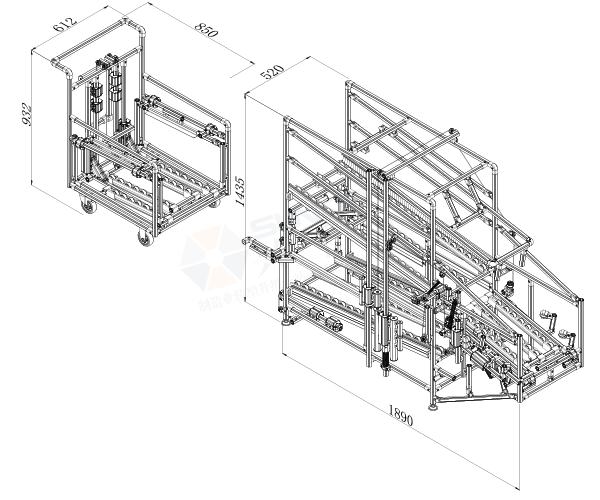 機械稱重貨架+堆垛周轉車圖紙 機械稱重貨架+堆垛周轉車圖紙