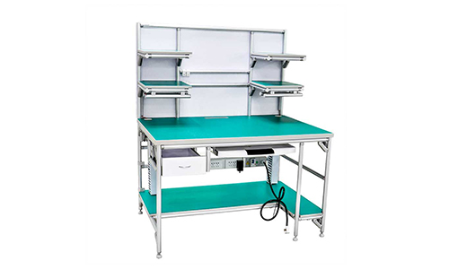 鋁合金<a href='/gongzuotai.htm' class='keys' title='點擊查看關于精益管工作臺的相關信息' target='_blank'>精益管工作臺</a>怎么安裝？