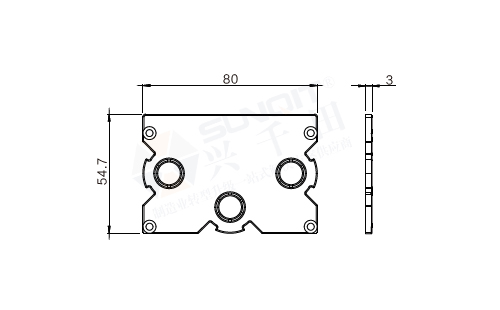鋁合金線槽封蓋尺寸圖